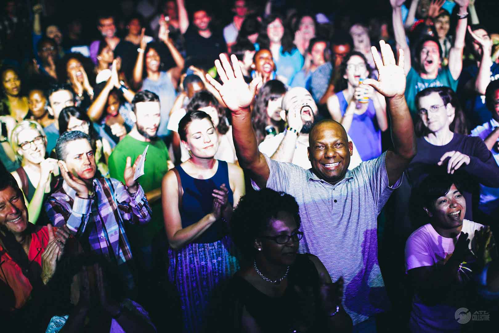 Stevie Wonder-4 avid fans in audience